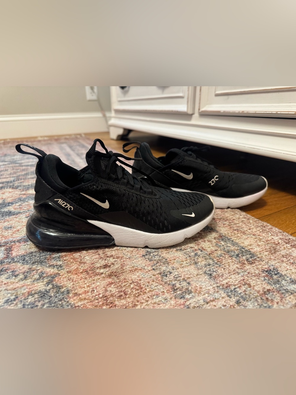 Nike Air Max 270 Black White Women's Sneakers